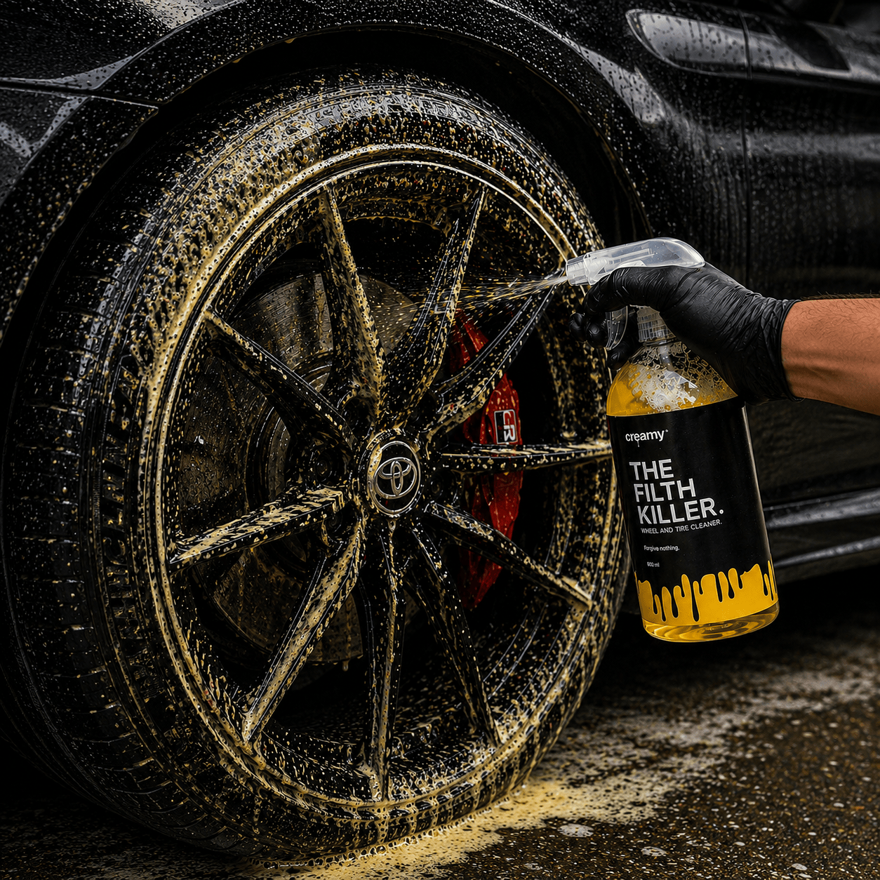 THE FILTH KILLER | Limpiador de Llantas y Neumáticos - 600ml 600 ml Creamy