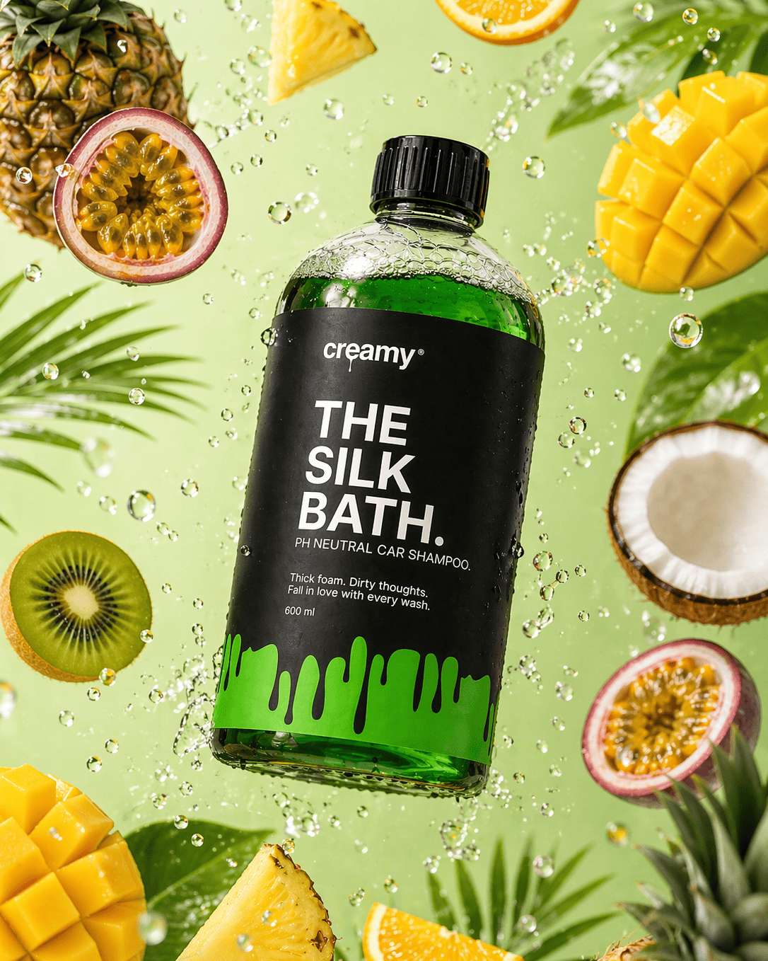 THE SILK BATH | CHAMPÚ PARA COCHES PH NEUTRO. 600 ml Creamy