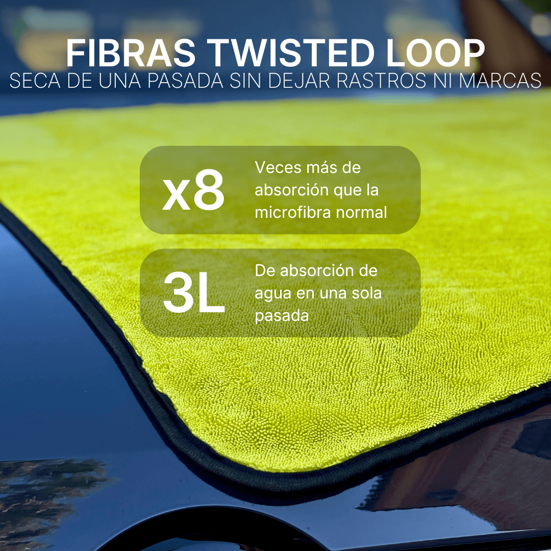 THE WATER HUNTER | Toalla de Secado para Coche - 90x70cm Creamy