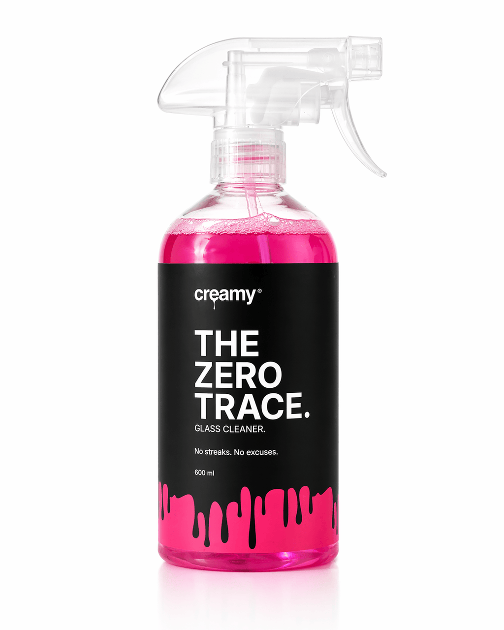 THE ZERO TRACE | LIMPIA CRISTALES PARA COCHES. 600 ml Creamy