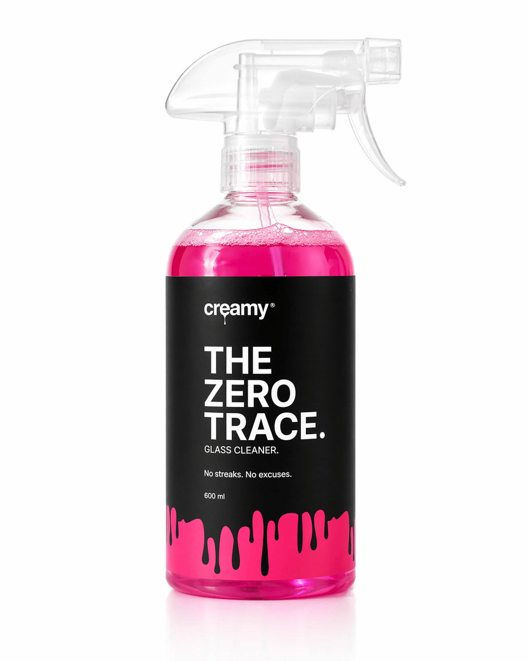 THE ZERO TRACE | LIMPIA CRISTALES PARA COCHES. 600 ml Creamy